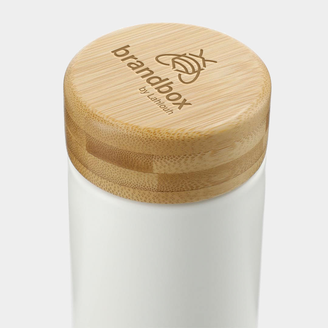 Arlo Ceramic Tumbler with Bamboo lid 11oz