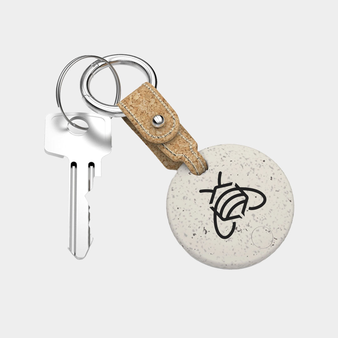 EcoSpot Pro: Eco-Friendly Bluetooth Tracker w/ Cork Keychain