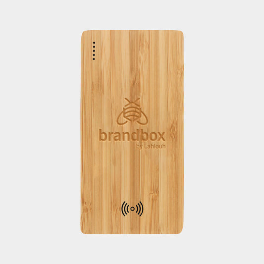 FSC® 100% Bamboo 5000 mAh Wireless Power Bank