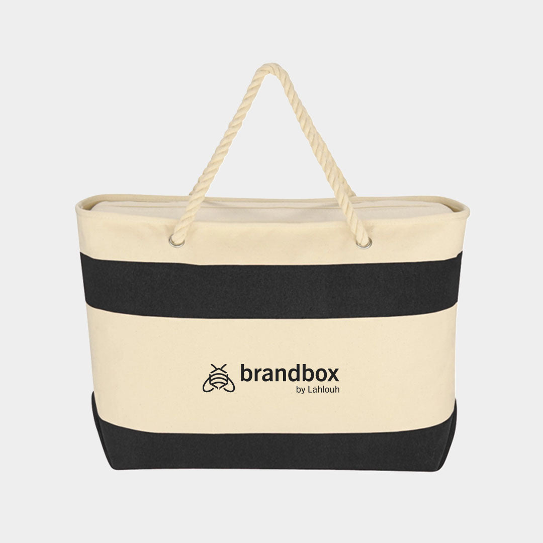 Medium Cotton Canvas Sailing Tote Bag