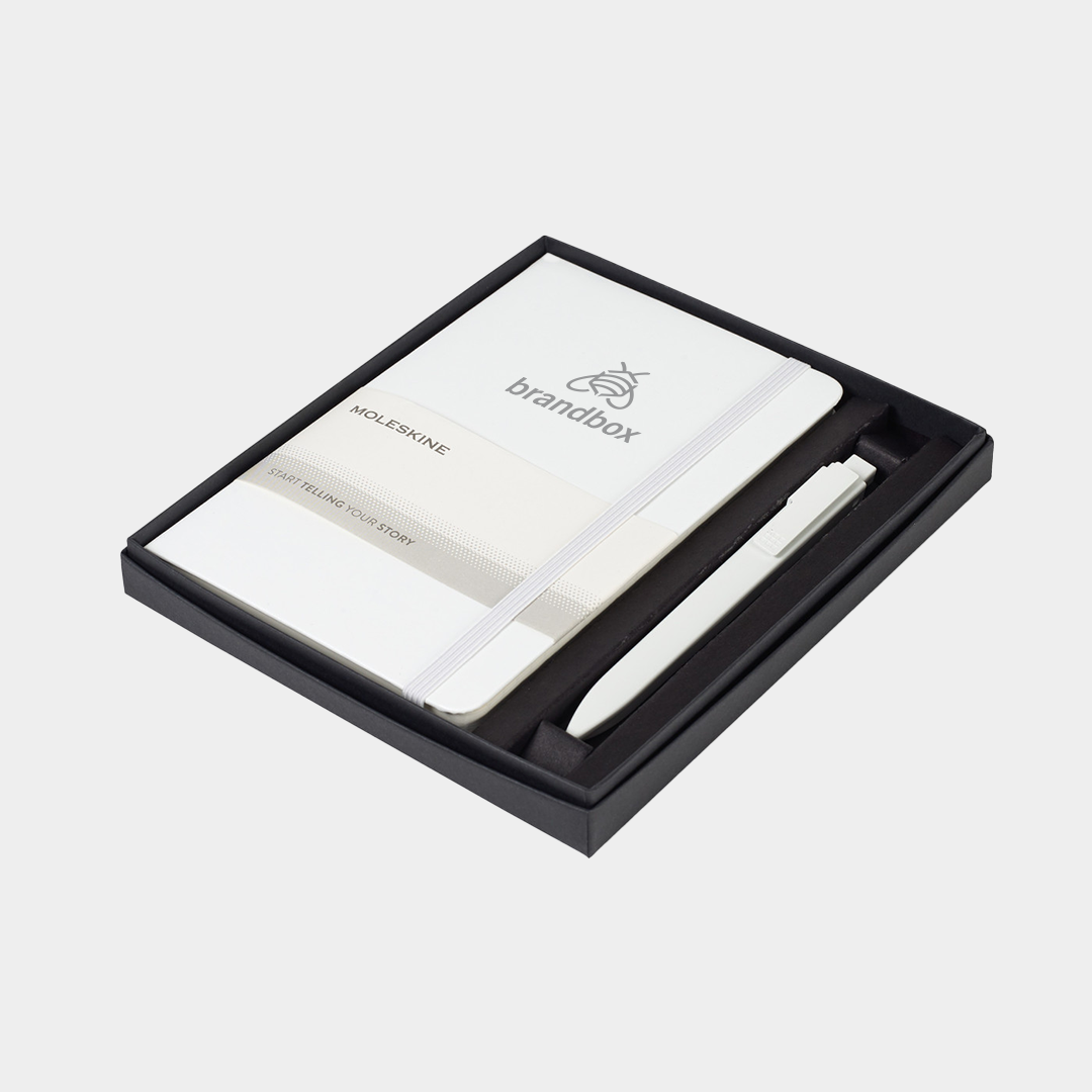 Moleskine® Medium Notebook and GO Pen Gift Set