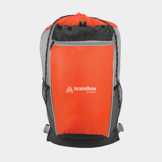 Tri-Color Drawstring Backpack